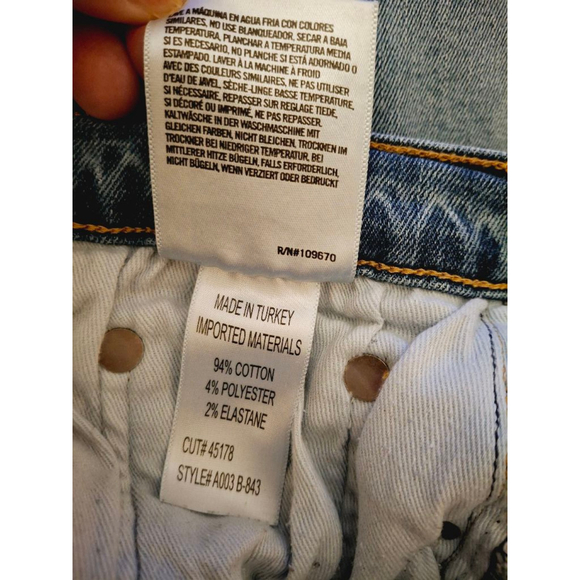 AGOLDE premium sophie skinny high waist Size 31 Blue Denim distressed jeans - Picture 9 of 9